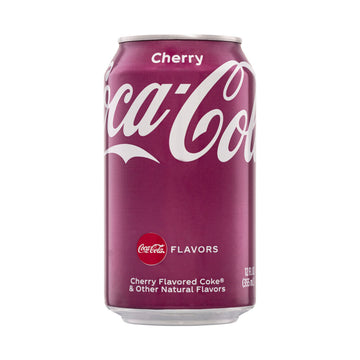 12 Pack x Cherry Coke Soda Can - 355ml